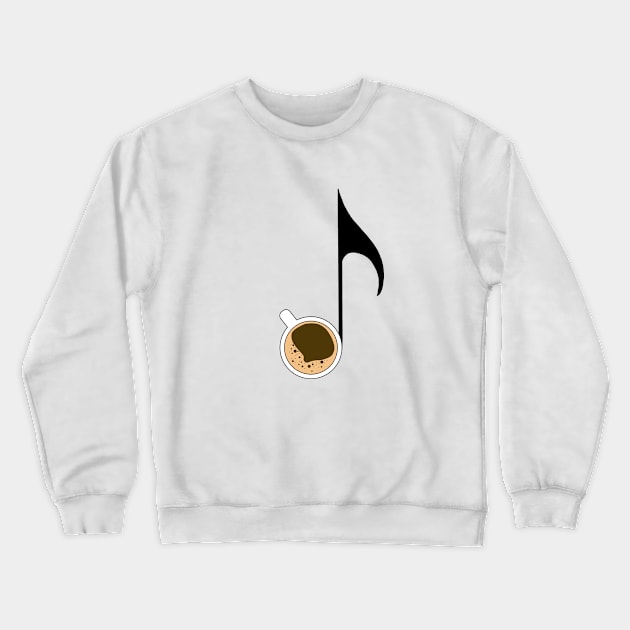 Coffee and music Crewneck Sweatshirt by DarkoRikalo86